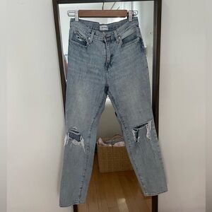 Pistola light wash distressed relaxed jeans